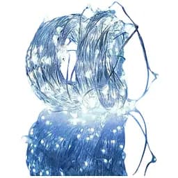 Світлодіодна гірлянда нитка крапля роси 4.5 м 50led батарейки біла