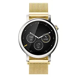 Міланський сітчастий ремінець для годинника Motorola Moto 360 2nd gen (46 мм) Gold - мініатюра 2