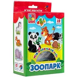 Магнитная игра Vladi Toys Мой маленький мир. Зоопарк, укр. язык (VT3106-10)