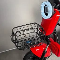 Електровелосипед EVOBIKE Nova S 500W 48V 12Ah з 2 сидіннями, корзиною та поворотниками, простий і надійний, для міста і села, червоного кольору - мініатюра 11