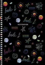 Тетрадь для записей Student А5, в клеточку, спираль, 80 л., Smile (A5-SC-080-6093K)