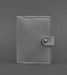 Кожаная обложка для паспорта 3.0 серая