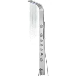 Душова панель Corsan Snake inox LED з виливом S002MSLLEDW, Нержавіюча сталь