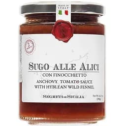 Соус томатный Frantoi Cutrera с анчоусами и фенхелем 290 г (668204)