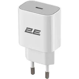 Мережевий зарядний пристрій 2E (1USB 3A) 25W White (2E-WC1USBC25W-W)