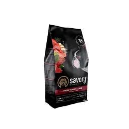 Сухий корм Savory Small Breed rich in Fresh Turkey & Lamb 1 кг для собак малих порід (індичка та ягня)