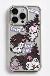 Силиконовый чехол Kuromi (Sanrio) для iPhone 16 Plus