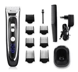 Машинка для стрижки волос Surker RFC-688B с LCD дисплеем