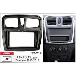 Перехідна рамка Renault, Dacia Logan, Sandero Carav 22-212 - мініатюра 5
