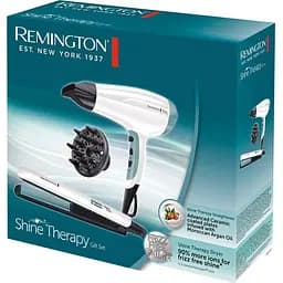 Набір для укладання волосся Remington Shine Therapy S8500GP біло-блакитний - мініатюра 7