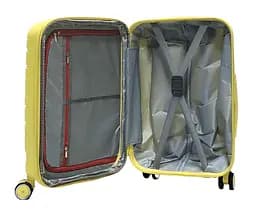 Валіза маленька S поліпропілен Milano bag 0306 56×35×24см 33л Жовтий - мініатюра 4