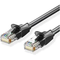 Патч-корд 10м, UTP cat 6 RJ-45 black Vention (IBEBL)