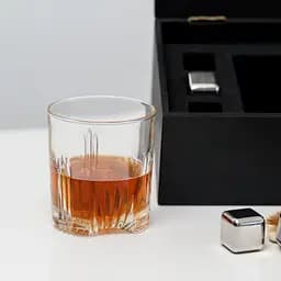 Подарунковий набір Whiskey Stones "Сталевий" №1 Selecta - мініатюра 4