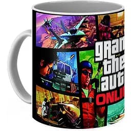 Кухоль GeekLand GTA Постер GT.02.01 330 мл чорний