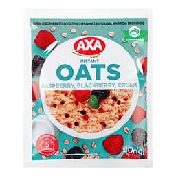 Каша вівсяна АХА з вершками малиною та ожиною 40 г (722457)