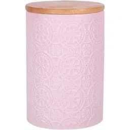 Банка Lefard для сипучих продуктів з бамбуковою кришкою 10х10х15 см (940-214)