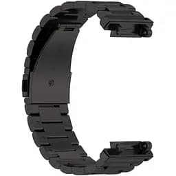 Ремінець DK для Xiaomi Amazfit T-Rex 2 (A2169) Metal Fitlink Steel Band (black) - мініатюра 2