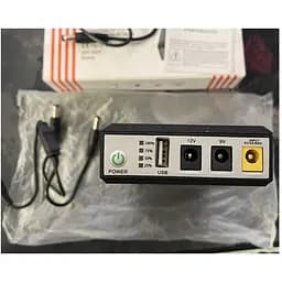 ДБЖ UPS DC 18W 10400mAh для роутера, терміналу, камери DCP-018W / 5V / 9V / 12V / USB / LED Black + блок живлення 9V 2A - мініатюра 6