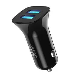 Автомобільний зарядний пристрій XO CC31 12W PC Dual USB car charger Чорний