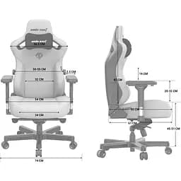 Геймерське крісло Anda Seat Kaiser 3 XL Leather Maroon (AD12YDC-XL-01-A-PVC) [121763] - мініатюра 11