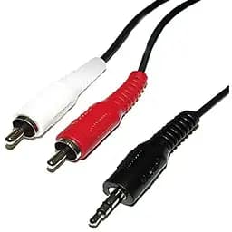 Кабель 3.5-мм тато штекер 2 штекери Rca тюльпана стерео 1.5 м