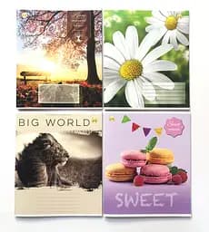 Зошити учнівські 48 аркушів клітинка "Тешка" 10шт в упаковці