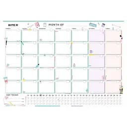 Планер настінний Kite Lady на місяць сухостираємий А3 (K22-470-4)