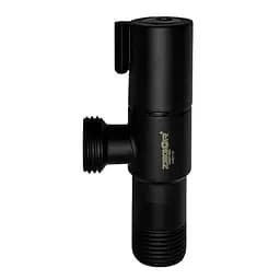 Кран кутовий приладовий Zegor DF-7022YB 1/2"х1/2" Чорний 30412