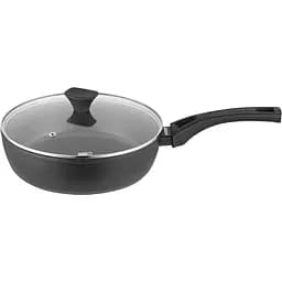 Сковорода Ardesto Gemini Livorno глубокая с крышкой 26 см черная (AR1226A)