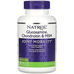 Препарат для суставов и связок Natrol Glucosamine Chondroitin MSM 150 таблеток