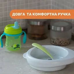 Ложка силіконова Chicco 6+, 2 шт. блакитна (06828.21) - мініатюра 4