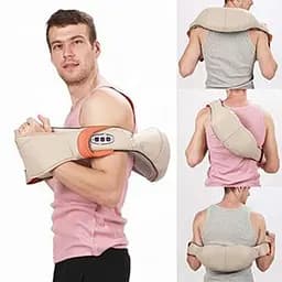 Роликовий масажер для шиї і спини інфрачервоний підігрів Massager of Neck Kneading 55w - мініатюра 3