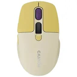 Мишка Canyon MW-26 LCD Silent Wireless/Bluetooth Yellow (CNS-CMSW26Y)