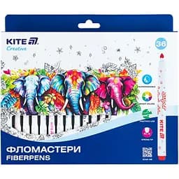 Фломастеры Kite Creative Superwashable 36 цветов (K-1154)