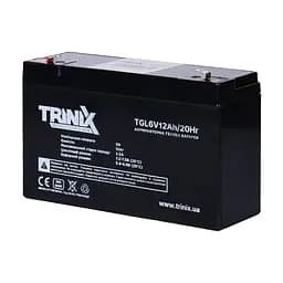 Акумуляторна батарея гелева 6В 12Аг Trinix TGL6V12Ah/20Hr GEL (44-00073)