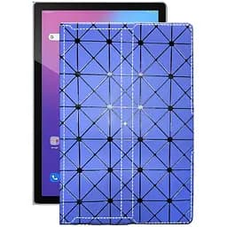 Чехол StatusCASE из экокожи для планшета Blackview Tab 12 Синий ромб