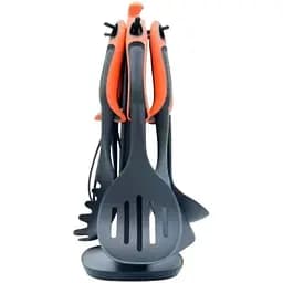 Набір кухонного приладдя Kitchen Tools PRO на підставці 7 предметів червоний