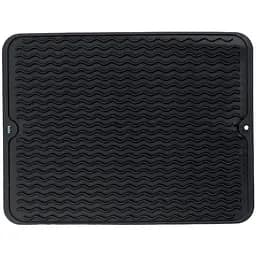 Коврик для сушки посуды Kela Rena силиконовый 40х30 см черный (11509)