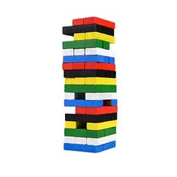 Настільна гра "TOWER MINI" Strateg 31064, 54 бруска, кубик - мініатюра 4