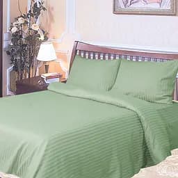 Простыня Ярослав на резинке сатин страйп гладкокрашеный 200х180х20 диз.01