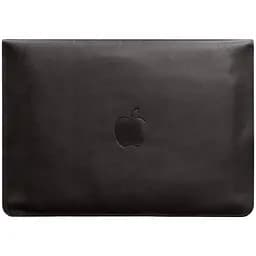 Кожаный чехол-конверт BlankNote на магнитах для MacBook 15 дюйм Темно-коричневый краст