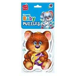 Дитячі магнітні пазли "Лісові жителі" Vladi Toys VT3208-17, 9 елементів