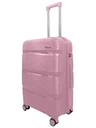 Валіза середня Milano bag 0307 поліпропілен Рожевий - мініатюра 2