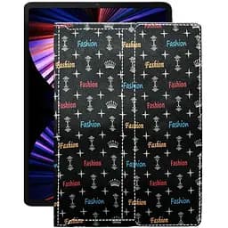 Чохол StatusCASE з екошкіри для планшету Apple iPad Pro 5 12,9 2021, 2022 Фешн чорний