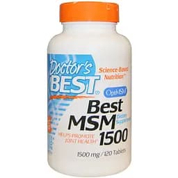 Метілсульфонілметан Doctor's Best MSM with OptiMSM 1500 мг 120 таблеток