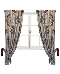 Комплект штор Прованс Глория Роза, 170х136 см, красный с зелёным (14616)