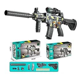 Автомат 905 B, 10 мягких патронов, на батарейках, в коробке (6973501410439) МИКС