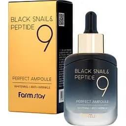 Сыворотка для лица FarmStay Black Snail & Peptide 9 Perfect Ampoule 35 мл
