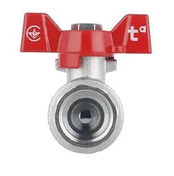 Кран кульовий Thermo Alliance Forte 1/2" ВВ прямий, PN40, метелик SF602W15 - мініатюра 2