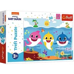 Пазлы Trefl Маленькая акула, Подводный мир 30 элементов